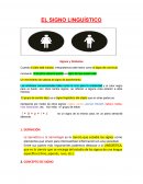 EL SIGNO LINGUÍSTICO