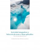 Selección de textos e ideas aplicables