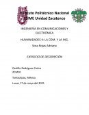 Ejercicio de descripción