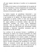 ¿De qué manera interviene el cerebro en la comprensión lectora?