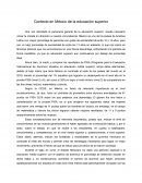 Contexto en México de la educación superior