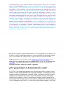 El distanciamiento social