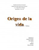 Origen de la vida