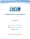 Proyecto modular metodología de la investigación