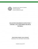 EVALUACIÓN DE SEGURIDAD NO ESTRUCTURAL Y FUNCIONAL, EN EL CENTRO MÉDICO MILITAR DE GUATEMALA