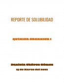 REPORTE DE SOLUBILIDAD QUÍMICA ÓRGANICA