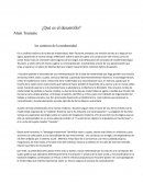 ¿Qué es el desarrollo? Alain Touraine