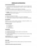 Didactica de las Matemáticas