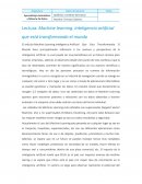 Lectura: Machine learning. Inteligencia artificial que está transformando el mundo