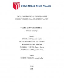 DERECHO AL TRABAJO CASO 01. Página 1
