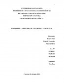 PÁGINAS DE LA HISTORIA DE COLOMBIA Y VENEZUELA