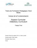 Didáctica y Currículum