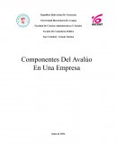 Componentes de avaluo en una empresa