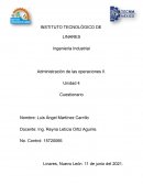 Administración de las operaciones II