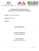 Actividad de aprendizaje. Ejercicios matematicos