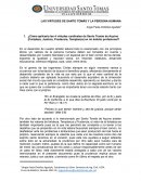 LAS VIRTUDES DE SANTO TOMÁS Y LA PERSONA HUMANA