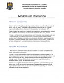 Modelos de Planeación