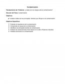 Planteamiento del Problema: ¿Cuáles son los riesgos ante la contaminación?