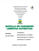 BATALLA DE CARABOBO LIBERTAD AUTENTICA
