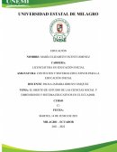 EL OBJETO DE ESTUDIO DE LAS CIENCIAS SOCIAL Y DIMENSIONES Y SISTEMA EDUCATIVOS EN EL ECUADOR