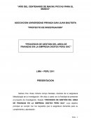 Procesos de Gestión del Área de Finanzas en la Empresa Digitex Perú SAC