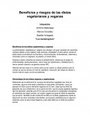 Beneficios y riesgos de las dietas vegetarianas y veganas