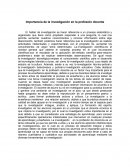 Importancia de la investigacion en la profesion docente