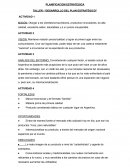 TALLER: “DESARROLLO DEL PLAN ESTRATÉGICO”