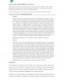 EFECTO DEL ESTRÉS HÍDRICO EN PLANTAS