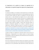 Ensayo de Gestion de riesgos en la seguridad de la información