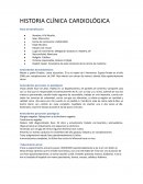 HISTORIA CLÍNICA CARDIOLÓGICA