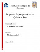 Propuesta de parque eólico en Quintana Roo