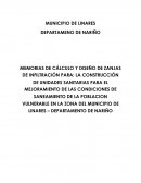 MEMORIAS DE CÁLCULO Y DISEÑO DE ZANJAS DE INFILTRACIÓN PARA: LA CONSTRUCCIÓN DE UNIDADES SANITARIAS