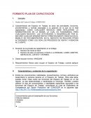PLAN DE CAPACITACION