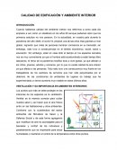 CALIDAD DE EDIFICACIÓN Y AMBIENTE INTERIOR