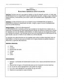 PRÁCTICA No. 1 Reacciones Químicas (Efervescencia)