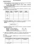 Algebra, conceptos básicos