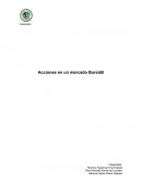 FINANZAS Acciones en un mercado Bursátil