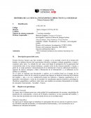 HISTORIA DE LA CIENCIA: INFLEXIONES E IMPACTO EN LA SOCIEDAD