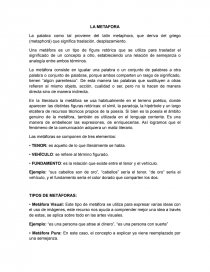 LA METAFORA. Página 1