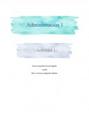 Administracion 1 “¿Cómo definiría usted la administración?’’