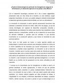 Economía Agrícola. Biotecnolgía