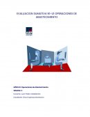 Evaluacion sumativa. Operaciones de Abastecimiento