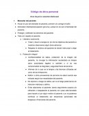 Código de ética personal