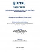 POLÍTICAS PÚBLICAS Y PROSPECTIVA