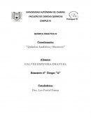 Cuestionario: “Química Analítica y Muestreo”