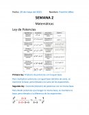 Matemáticas Ley de Potencias