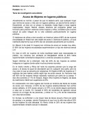 Acoso de Mujeres en lugares públicos