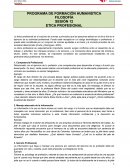 PROGRAMA DE FORMACIÓN HUMANISTICA