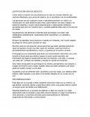 JUSTIFICACION IDEA DE NEGOCIO